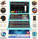 iBayam Art Supplies, 150-Pack Deluxe Wooden Art Set Crafts Drawing Painting Kit with 1 Coloring Book, 2 Sketch Pads, Creative Gift Box for Adults Artist Beginners Kids Girls Boys by TinyTreasures Baby Boutique