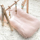 Hooyax Muslin Baby Lounger Cover 1 Pack, 100% Cotton Soft & Breathable Infant Lounger Covers Only for Newborn (Light Pink) by TinyTreasures Baby Boutique