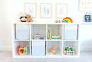 NaturalCozy 13x15x13 Kallax Storage Cubes Bins, 3 Pack | Cotton Rope Cube Storage Bin Woven Baskets for Organizing | Kallax Insert Storage Baskets for Shelves Organizer, Kids Toy, Closet Baby Nursery by TinyTreasures Baby Boutique