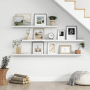 Floating Picture Ledge Shelves for Wall Set of 4, 36 Inch Wall Shelves with Lip Long Large Nursery Book Shelf for Toys Storage Kids Bookshelf Wall Mounted Living Room Bedroom Decor Frames by TinyTreasures Baby Boutique