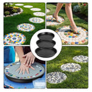 6Pcs Round Stepping Stone Mold, 3 Size Cement Molds for Concrete, 10" 11.4" 12.6" Plastic Concrete Molds for Casting Garden Pavement and Walkway by GreenHaven Gardens