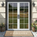 Yimobra Welcome Front Door Mat Outdoor, Heavy Duty Sturdy Non Slip Doormats, Rubber Backing, Low-Profile Entrance Rugs, Absorbent Resist Dirt, Easy Clean Patio Garage Floor Mats, 60X36 Inch, Beige by CozyNest Decor