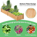 Yaheetech 90.5″ L×23.5″ W×16″ H Wooden Raised Garden Bed, Horticulture Wood Rectangular Garden Planter Outdoor, Raised Planter Box for Yard/Greenhouse/Vegetable/Flower/Herbs, Light Brown by GreenHaven Gardens
