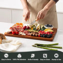 Extra Large Bamboo Cutting Board with Non Slip Feet and Over Sink Butcher Block Chopping Board Wooden Cutting Boards Solid Thick Juice Groove Big Xl XXl xlarge Kitchen Counter Organic Meat BBQ Kit by CozyNest Decor