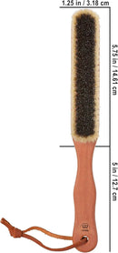 REDECKER Natural Pig Bristle Cashmere Brush with Oiled Pearwood Handle, 10-3/8 inches, Two Layers of Cashmere Brush to Remove Pilling, Made in Germany - Kent Clothes Brush by CozyNest Decor
