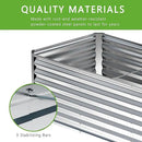 6x2x2FT Galvanized Raised Garden Bed,Planter Raised Beds-Metal Garden Box,Large Plant for Outdoor Planting, Vegetables Bed,Flower,Herb-Sliver by GreenHaven Gardens