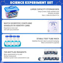 Science Kit for Kids,120 Science Lab Experiments,Scientist Costume Role Play STEM Educational Learning Scientific Tools,Birthday Gifts and Toys for 6 7 8 9 10-12 Years Old Boys Girls Kids by TinyTreasures Baby Boutique