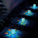 Cooo 4 Pack Mosaic Solar Lanterns Outdoor Waterproof Jar Lights Solar Powered, Hand Paste 141 Crystal Mosaics Table Hanging Garden Backyard Decor Lamps （Just a Little More, Get Double The Deligh by GreenHaven Gardens