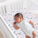 Lambs & Ivy Forever Friends 4-Piece Nursery Crib Baby Bedding Set - Blue, Pink by TinyTreasures Baby Boutique