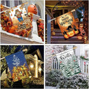 12 Pcs Seasonal House Flags 28x40 Double Sided Seasonal Large Garden Flags for All Seasons Set of 12 Spring Easter Valentine Halloween Christmas Holiday Yard Decoration, Welcome Outdoor Decor 28x40 In by GreenHaven Gardens