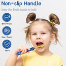 EASICUTI Extra Soft Kids Toothbrushes 4 Pack, Space Style Toddler Toothbrushes for Ages 2-12 Years, Baby Toothbrush 12 Months and up, Childrens Toothbrush Help Remove Plaque and Stains-Blue, White by TinyTreasures Baby Boutique