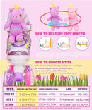 Unicorn Doll Kids Toddler Roller Skates for Girls,WESKIFAN Quad Skating Shoes with Shiny Light up Wheels&Adjustable Sizes Beginners rollerskates for Birthday Xmas Gifts,Patines para Niñas Niños by TinyTreasures Baby Boutique