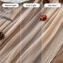 Deep Beige Cheesecloth Table Runner Rustic Boho Gauze 120 Inch 10 FT Cheese Cloth for Wedding Baby Shower Bridal Shower Birthday Engagement Party Long Sheer Home Decorations by CozyNest Decor