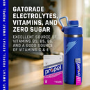 Propel Electrolyte Enhanced Water Drink Mix Powder Packets, Grape Variety Pack, Zero Calorie & Zero Sugar Hydration with Electrolytes and Vitamins C & E (30 Packets) by TinyTreasures Baby Boutique
