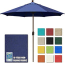 EliteShade USA 10-Year-Non-Fading 10Ft Market Umbrella Patio Umbrella Outdoor Table Umbrella with Ventilation, Navy Blue by GreenHaven Gardens
