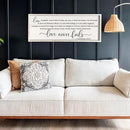 flowtorely Love is Patient, Kind Wall Art Decor 40"X15" Love Never Fails Sign 1 Corinthians 13 Bedroom Above Bed Large Bible Verse Quote Scripture Christianity Hanging Sign (White) by CozyNest Decor