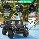 2 Seater Ride On Car Truck with Remote Control XL, Kids 24V Battery Powered Electric Vihicle w/21 in Seat, 3 Speeds, 2WD/4WD Switichable, Shock Absorbers,Bluetooth, Flower, Gift Choice by TinyTreasures Baby Boutique