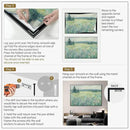 SIGNWIN 46"x72" Extra Large Framed Wall Art Wildflower Meadow Landscape Soft Pastel Nature Illustration for Home Living Room Bedroom Decor (Frame Assembly Required) by CozyNest Decor