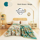 MSGKV Boho Throw Blanket for Couch Bed Chair 100% Cotton Muslin Breathable Vine Embroidery Blanket 50"x60" Sofa Blankets for All Seasons Lightweight Farmhouse Blankets Boho Home Decor by CozyNest Decor