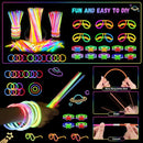Glow in the Dark Party Supplies, 264 PCS Light Up Party Favors with LED Glasses,Glow Sticks,Finger Lights,LED Hair Clips,Slingshot,Glasses Molds,Butterfly Bracelet for Birthday,Raves,New Year by TinyTreasures Baby Boutique