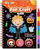FUNNYB&G Foil Art Craft Activity for Kids - Halloween Crafts Gift Party Favors for Kids Trick or Treat Goodie Bag Stuffer Fillers Gifts Toy for Girls Boys 4 5 6 7 8 9 Years Old(Halloween) by TinyTreasures Baby Boutique