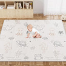 79x71 Foldable Play Mat for Baby, Extra Large Foam Play Mat Tummy Time and Crawling Mat, Waterproof & Anti-Slip Reversible Portable Baby Floor Mat for Infant, Toddler by TinyTreasures Baby Boutique