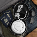 Yogasleep Dohm (White/Gray) & Travel Case (2 Piece Set) The Original White Noise Machine with Natural Sound from a Real Fan, Sleep Aid & Noise Cancelling For Adults & Baby, Office Privacy & Meditation by TinyTreasures Baby Boutique