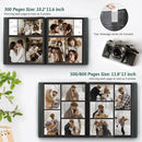 Popotop Photo Album 4x6 800 Pockets with Leather Hardcover Cover, Large Photo Album Binder Book with 80Pcs Pages for Family Travel Wedding Baby Gifts by TinyTreasures Baby Boutique