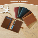 Jack&Chris Genuine Leather Passport Holder For Travel, RFID Blocking Handmade Passport Holder with Card Case Organized & Safe, Quality Travel Essentials for Women and Men for Gifting, Brown by TinyTreasures Baby Boutique