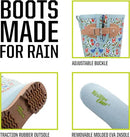 Western Chief Women's Tall Waterproof Rain Boot Outdoor Garden Shoes by GreenHaven Gardens