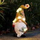 Garden Gnomes in The Hat Stood -Solar Resin Spring Bee Gnome Figurine Statue Garden Lights Outdoor Decorations Waterproof for Patio,Yard,Lawn, by GreenHaven Gardens