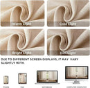 Joydeco Linen Curtains 84 Inch Length 2 Panel Sets,Light Filtering Curtains for Bedroom 52 Inch Wide Living Room Drapes with Back Tabs & Rod Pockets (W52 x L84 Inch, Ecru) by CozyNest Decor