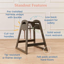 ECR4Kids ASATT High Chair, Toddler Chair, Grey Wash by TinyTreasures Baby Boutique
