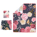 Lambs & Ivy Secret Garden Luxury Floral 3-Piece Cotton Sateen Crib Bedding Set by TinyTreasures Baby Boutique