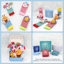 BLOOBLOOMAX Sock rattles for Babies 0-24 Months Baby Animal Foot Finder Educational Toys by TinyTreasures Baby Boutique