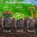 Bonviee Clear Nursery Pots for Plants, 6.7/5/4 Inch Plastic Seedling Pots with Drainage Holes, Planters for Indoor Plants and Transparent Seed Starter Pots with 10 Plant Labels, 30 Pack by GreenHaven Gardens