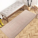 PURRUGS Dirt Trapping Door Mat 24" x 59", Non-Slip/Skid Machine Washable Entryway Rug, Dog Doormat, Super Absorbent Welcome Mat for Muddy Wet Shoes and Paws, Beige by CozyNest Decor