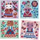 DJECO Lovely Pets Sticker Mosaic Craft Kit - Create Your Own Sparkling Pets for School or Gifts - Fun & Creative for Family & Friends, Boys & Girls, Educational Mosaic Art Craft Kit for Kids 5+ by TinyTreasures Baby Boutique