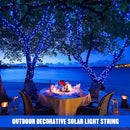 JMEXSUSS 2 Pack Blue Solar Christmas Lights: 100 LED 33ft Blue Solar Lights Outdoor, 8 Modes Solar String Lights for Outside Christmas Tree Gardens Party by GreenHaven Gardens