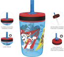 Zak Designs PAW Patrol Kelso Tumbler Set, Leak-Proof Screw-On Lid with Straw, Bundle for Kids Includes Plastic and Stainless Steel Cups with Additional Sipper (Paw Patrol- 3pc)15 fl oz by TinyTreasures Baby Boutique