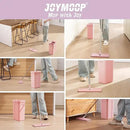 JOYMOOP Pink Mop and Bucket with Wringer Set for Home, with 3 Reusable Microfiber Mop Pads, Hands-Free Self-Cleaning System, Suitable for Floor Cleaning and Wall Cleaner by CozyNest Decor