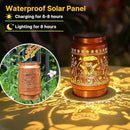 Frog Solar Lanterns Outdoor Waterproof Hanging Sunflower Solar Lights Gifts for Women Men Metal Decorative LED Lanterns Outside for Garden, Yard, Patio, Lawn, Porch, Backyard by GreenHaven Gardens