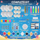 EPUMP Shell Painting Kit for Kids - Glow in The Dark Arts and Crafts Supplies Kits for Girls Boys - Kids Activities Creative Art Set Birthday Gifts DIY Paint Toys for Age 6 7 8 9 10 11 12 Years Old by TinyTreasures Baby Boutique