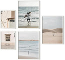 HAUS AND HUES Picture Frames for Wall - Set of 5 White Photo Frames, Photo Frame Collage, Bulk Picture Frames, Assorted Picture Frames, Picture Frames Bulk (Two 8x10, Three 12x16 White) by CozyNest Decor