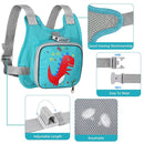 Toddler Harness Leash + Anti Lost Wrist Link, Accmor Dinosaur Baby Harnesses with Kids Leashes for Boys, Cute Child Walking Anti-Lost Holder Bracelet Strap Tether for Outdoor Keep Kid Close (Blue) by TinyTreasures Baby Boutique