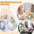 Car Seat Toy, Baby Car Mirror Toy for Rear Facing, Travel Baby Activity Center with Hanging Engaging Toys for Infants Babies 0-6-12-18 Months Boy Girl by TinyTreasures Baby Boutique