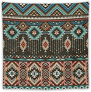 HZOHNAGO Aztec Tapestry Turquoise Blue and Brown and Native American Tribal Pattern Printed Wall Tapestry Wall Hanging for Bedroom Living Room Dorm 60" W x 60" H by CozyNest Decor