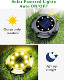 Biling Solar Ground Lights - 12 Pack Uplight & Sidelight, Waterproof Outdoor Lights for Yard, Driveway, Garden, Poolside (Warm White) by GreenHaven Gardens