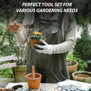Gardening Tool Set:3 Small Garden Tool, Garden Spade Hand Shovel,Shovel, Trowel and rake. Garden Spade Hand Shovel, Weeding, and Transplantation by GreenHaven Gardens
