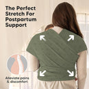 KeaBabies Baby Wrap Carrier - All in 1 Original Baby Carrier Newborn to Toddler Sling, Easy to Wear, Hands Free Bonding, Lightweight, Breathable Infant Wraps (Forest Berries) by TinyTreasures Baby Boutique